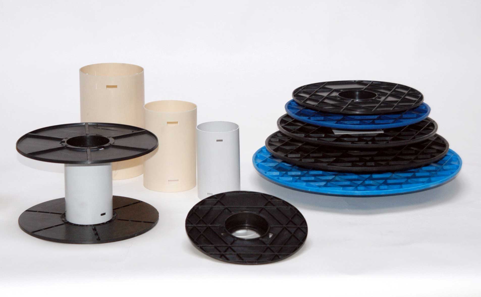 Flanges made ​​of polypropylene or shock absorbent polystyrene, tube made of PVC.