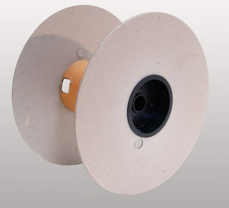 Flange and tube made of cardboard, shock absorbent caps made of polystyrene. Capacity up to 30 kg. Made specifically for FASTON